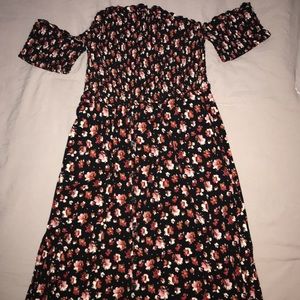 Women’s floral black Maxi-dress (S)